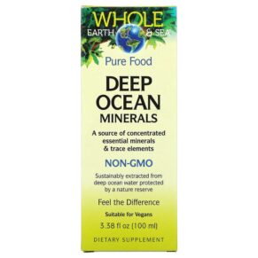 Thực phẩm chức năng Natural Factors Whole Earth & Sea Deep Ocean Minerals 3.38 fl oz (100 ml) 068958355146