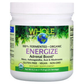 Thực phẩm chức năng Natural Factors Whole Earth & Sea Energize Adrenal Boost 6.2 oz (175.8 g) 068958355542