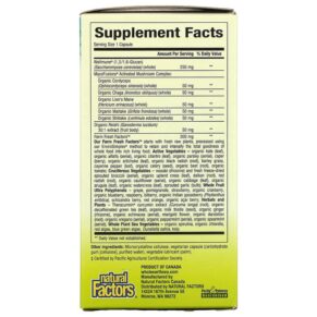 Thực phẩm bổ sung Natural Factors Whole Earth & Sea Super Mushroom 60 Vegetarian Capsules 068958355108