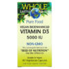 Thực phẩm chức năng Natural Factors Whole Earth & Sea Vegan Bioenhanced Vitamin D3 5.000 IU 60 Vegetarian Capsules 068958355160