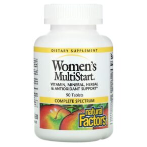 Thực phẩm chức năng Natural Factors Women's MultiStart 90 Tablets 068958015804