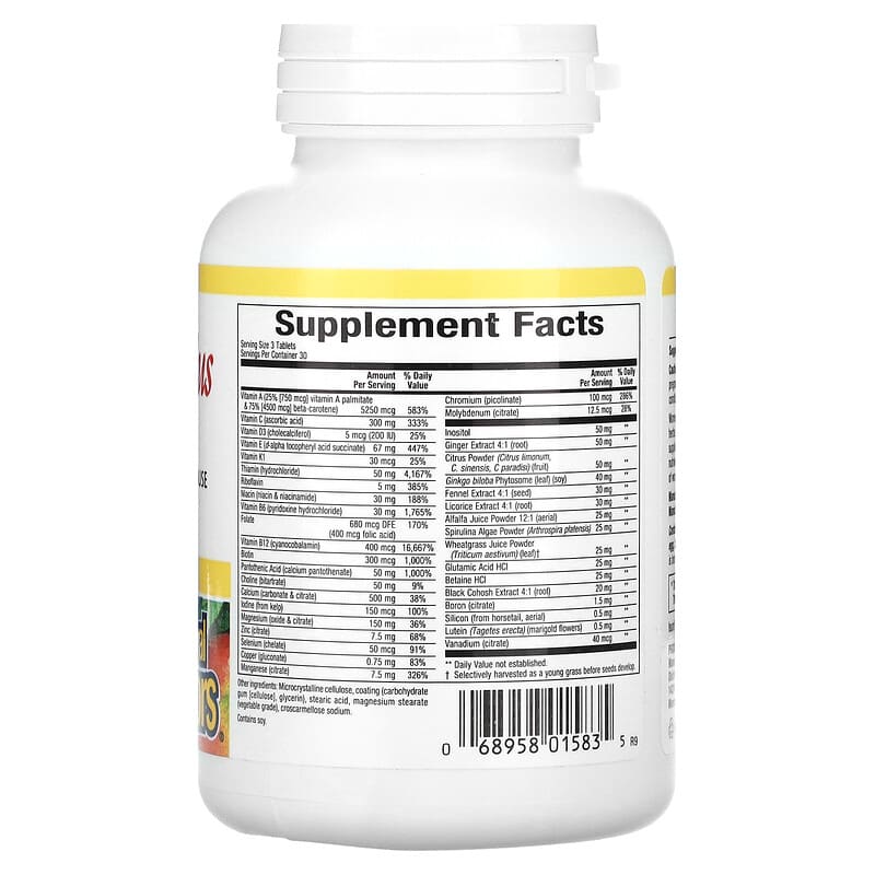 Natural Factors Women's Plus MultiStart 90 Tablets 2 Thực phẩm bổ sung Natural Factors Women's Plus MultiStart 90 Tablets 068958015835