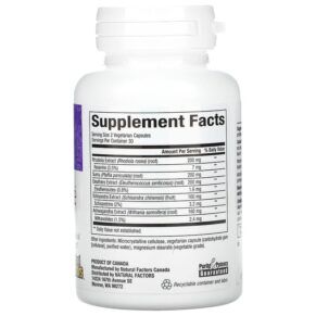 Thực phẩm bổ sung Natural Factors Womensense AdrenaSense Adrenal Formula 60 Vegetarian Capsules 068958049410