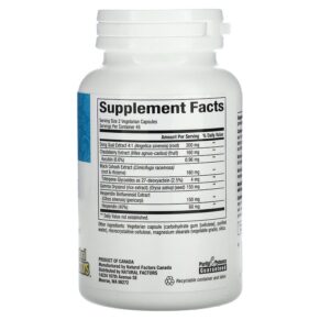 Thực phẩm bổ sung Natural Factors WomenSense MenoSense Menopause Formula 90 Vegetarian Capsules 068958049502
