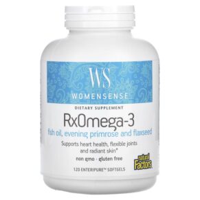 Thực phẩm chức năng Natural Factors WomenSense RxOmega-3 120 Enteripure Softgels 068958049137