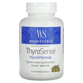 Thực phẩm chức năng Natural Factors WomenSense ThyroSense Thyroid Formula 120 Vegetarian Capsules 068958049465