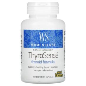 Thực phẩm chức năng Natural Factors WomenSense ThyroSense Thyroid Formula 60 Vegetarians Capsules 068958049403