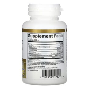 Thực phẩm bổ sung Natural Factors Zymactive Double Strength 30 Enteric Coated Tablets 068958017525