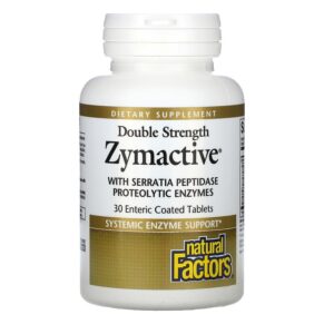 Thực phẩm chức năng Natural Factors Zymactive Double Strength 30 Enteric Coated Tablets 068958017525