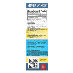 Thực phẩm bổ sung Natural Path Silver Wings Colloidal Silver 250 ppm 2 fl oz (60 ml) 613405110115