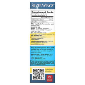 Thực phẩm bổ sung Natural Path Silver Wings Colloidal Silver 500 PPM 2 fl oz (60 ml) 613405510557