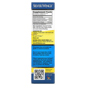 Thực phẩm bổ sung Natural Path Silver Wings Colloidal Silver Herbal Tincture Spray 150 PPM 1 fl oz (30 ml) 613405440441