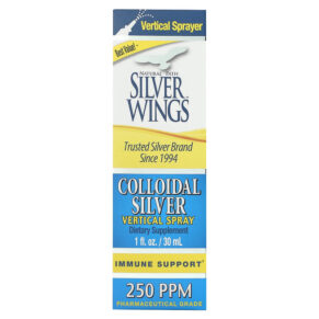 Thực phẩm chức năng Natural Path Silver Wings Colloidal Silver Vertical Spray 250 PPM 1 fl oz (30 ml) 613405770661