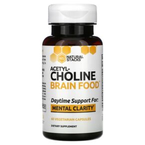 Thực phẩm chức năng Natural Stacks Acetyl-Choline Brain Food 60 Vegetarian Capsules 673869563988