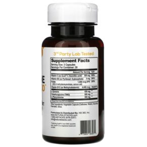 Thực phẩm bổ sung Natural Stacks Dopamine Brain Food 60 Vegetarian Capsules 673869563971