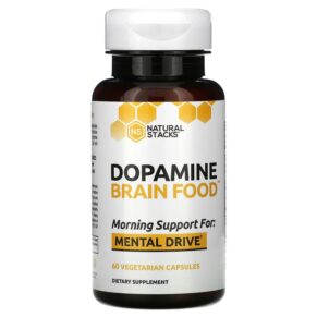 Thực phẩm chức năng Natural Stacks Dopamine Brain Food 60 Vegetarian Capsules 673869563971