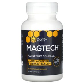 Thực phẩm chức năng Natural Stacks MagTech Magnesium Complex 90 Vegetarian Capsules 718879621607