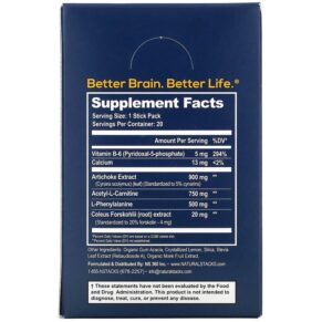 Natural Stacks Neuro Fuel Lemonade 20 Stick Packs 0.17 oz (4.7 g) Each 3 Thực phẩm bổ sung Natural Stacks Neuro Fuel Lemonade 20 Stick Packs 0.17 oz (4.7 g) Each 613310578970