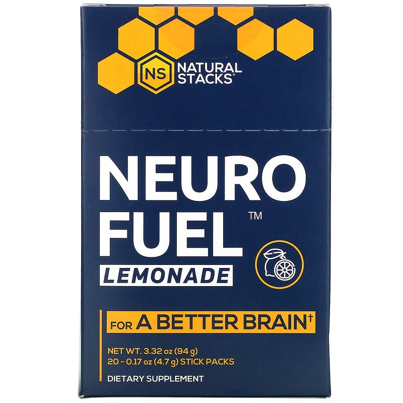 Natural Stacks Neuro Fuel Lemonade 20 Stick Packs 0.17 oz (4.7 g) Each 8 Thực phẩm chức năng Natural Stacks Neuro Fuel Lemonade 20 Stick Packs 0.17 oz (4.7 g) Each 613310578970