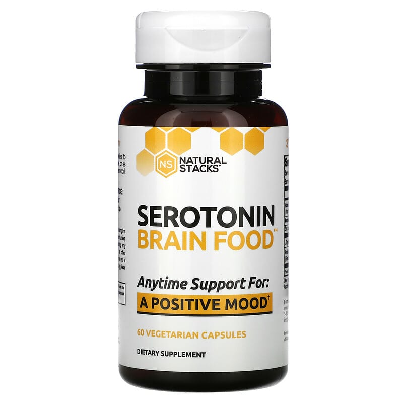Natural Stacks Serotonin Brain Food 60 Vegetarian Capsules 8 Thực phẩm chức năng Natural Stacks Serotonin Brain Food 60 Vegetarian Capsules 673869563995