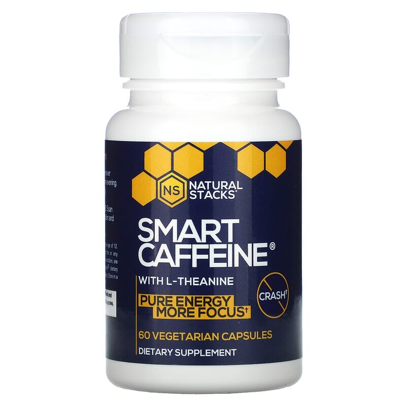 Natural Stacks Smart Caffeine With L-Theanine 60 Vegetarian Capsules 8 Thực phẩm chức năng Natural Stacks Smart Caffeine With L-Theanine 60 Vegetarian Capsules 798295452535