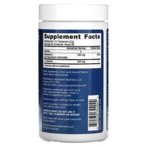 Thực phẩm bổ sung Natural Vitality CALM Mind Magnesium Supplement with L-Theanine Drink Mix Honey Chamomile 6 oz (168 g) 840230344044