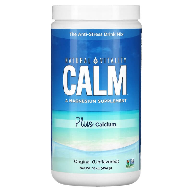 Natural Vitality CALM Plus Calcium The Anti-Stress Drink Mix Original (Unflavored) 16 oz (454 g) 8 Thực phẩm chức năng Natural Vitality CALM Plus Calcium The Anti-Stress Drink Mix Original (Unflavored) 16 oz (454 g) 183405000988