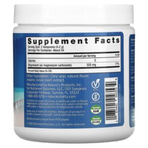 Thực phẩm bổ sung Natural Vitality CALM The Anti-Stress Drink Mix Cherry 8 oz (226 g) 183405043534