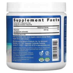 Thực phẩm bổ sung Natural Vitality CALM The Anti-Stress Drink Mix Orange 8 oz (226 g) 183405043510