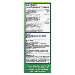 Thực phẩm bổ sung NaturalCare BioAllers Mold Yeast & Dust 1 fl oz (30 ml) 371400702017