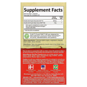 Thực phẩm bổ sung NaturaNectar Red Bee Propolis 60 Vegetable Capsules 837654326534