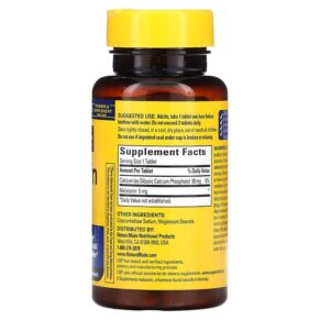 Thực phẩm bổ sung Nature Made Melatonin 5 mg 90 Tablets 031604027438
