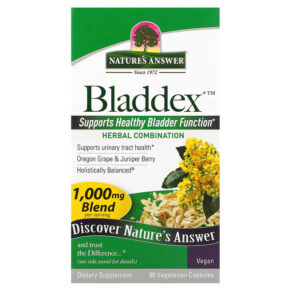 Thực phẩm chức năng Nature's Answer Bladdex 500 mg 90 Vegetarian Capsules 083000160202