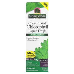 Thực phẩm chức năng Nature's Answer Concentrated Chlorophyll Liquid Drops 50 mg 2 fl oz (60 ml) 083000261114