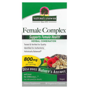 Thực phẩm chức năng Nature's Answer Female Complex Herbal Combination 400 mg 90 Vegetarian Capsules 083000160325