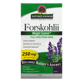 Thực phẩm chức năng Nature's Answer Forskohlii 250 mg 60 Vegetarian Capsules 083000163821