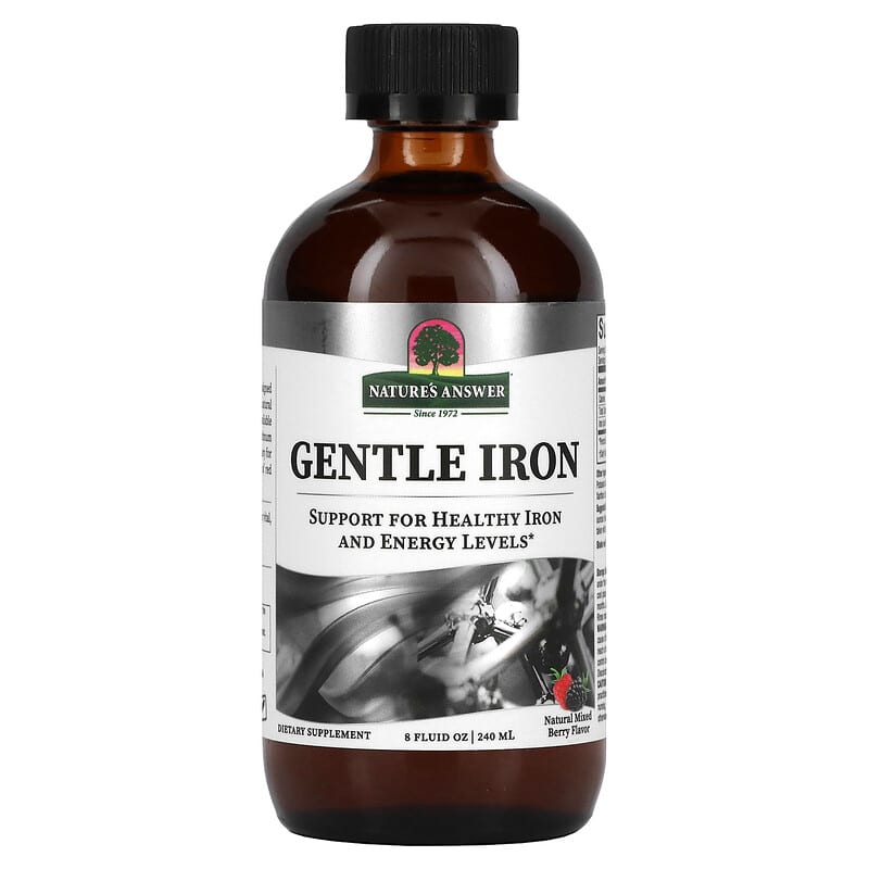 Nature's Answer Gentle Iron Natural Mixed Berry 8 fl oz (240 ml) 8 Thực phẩm chức năng Nature's Answer Gentle Iron Natural Mixed Berry 8 fl oz (240 ml) 083000269257