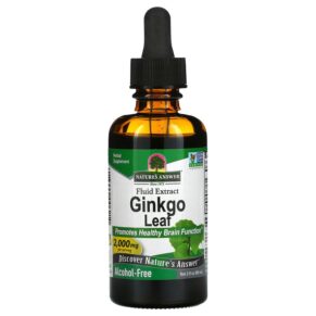 Thực phẩm chức năng Nature's Answer Ginkgo Leaf Fluid Extract Alcohol-Free 1.000 mg 2 fl oz (60 ml) 083000006210
