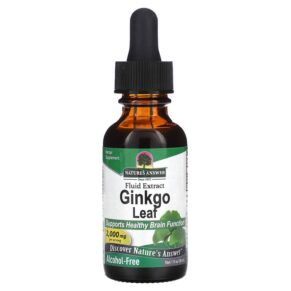 Thực phẩm chức năng Nature's Answer Ginkgo Leaf Fluid Extract Alcohol-Free 2.000 mg 1 fl oz (30 ml) 083000006203
