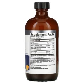 Thực phẩm bổ sung Nature's Answer Liquid Co-Q10 with Vitamins C & E Tangerine 8 fl oz (240 ml) 083000261305