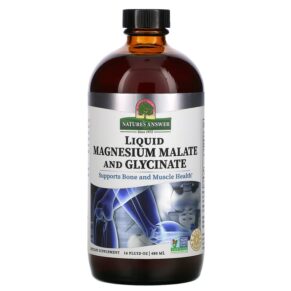 Thực phẩm chức năng Nature's Answer Liquid Magnesium Malate and Glycinate 16 fl oz (480 ml) 083000261732