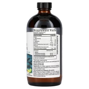 Thực phẩm bổ sung Nature's Answer Liquid Norwegian Cod Liver Oil Lemon-Lime 16 fl oz (480 ml) 083000261800
