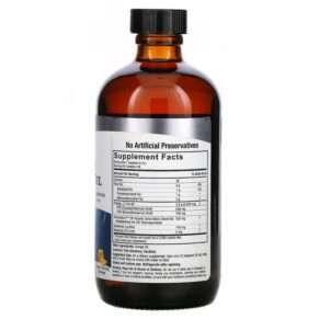 Thực phẩm bổ sung Nature's Answer Omega-3 with Black Seed Oil Orange 8 fl oz (240 ml) 083000261428