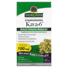 Thực phẩm chức năng Nature's Answer Standardized Kava-6 90 Vegetarian Capsules 083000164057