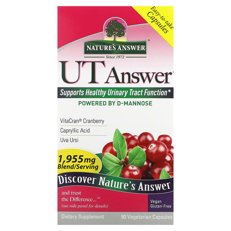 Nature's Answer UT Answer 651.66 mg 90 Vegetarian Capsules 8 Thực phẩm chức năng Nature's Answer UT Answer 651.66 mg 90 Vegetarian Capsules 083000263750