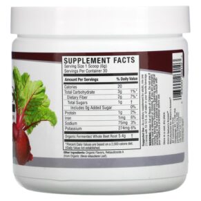 Thực phẩm bổ sung Nature's Answer Whole Beets 6.34 oz (180 g) 083000269103