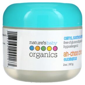 Thực phẩm chức năng Nature's Baby Organics Ah-Choo! Chest Rub Eucalyptus 2 oz (56.7 g) 183060000163