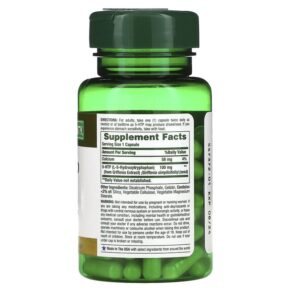 Thực phẩm bổ sung Nature's Bounty 5-HTP 100 mg 60 Capsules 074312053153