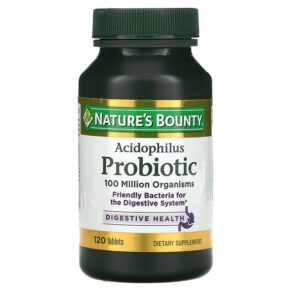 Thực phẩm chức năng Nature's Bounty Acidophilus Probiotic 120 Tablets 074312026102