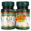 Thực phẩm chức năng Nature's Bounty B-12 Naturally Cherry 5.000 mcg Twin Pack 40 Quick Dissolve Tablets Each 074312793431